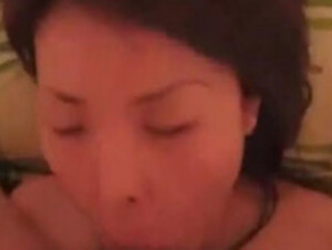 Asian blowjob and facial