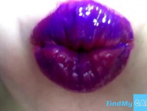 lipstick fetish - purple