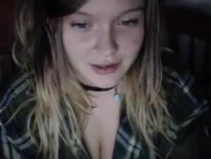 Teen with big tits on cam