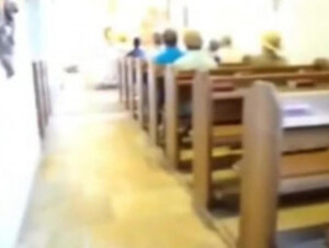 Verry sexy hot woman masturbates in church