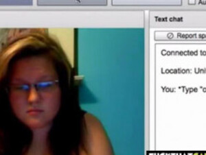 Chatroulette Girl shows off Massive Tits