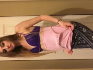 Amazing girl striptease in sexy underwear