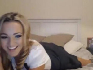 Blonde big tits schoolgirl roleplay