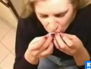 drinking cum from a condom