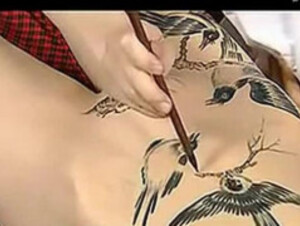 chino art body painting in chine