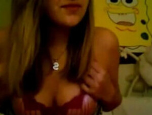 Girl caught on webcam