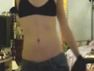 Emo girl stripping on webcam